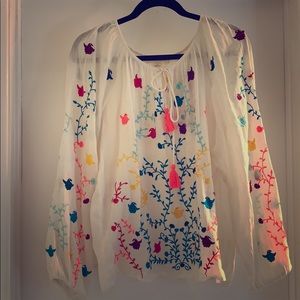 Lovestitch embroidered blouse